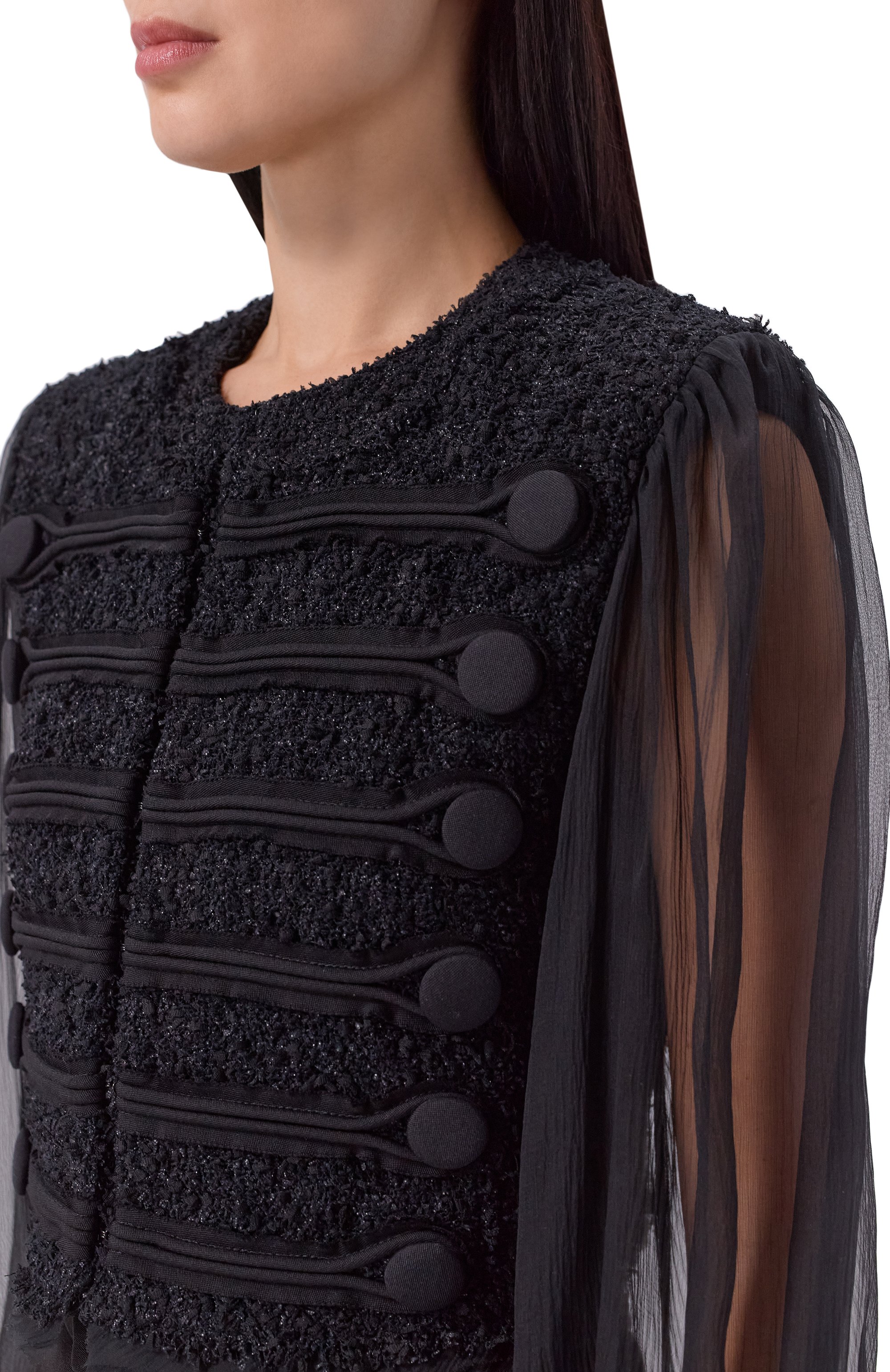 Твидовый жакет BALMAIN, арт. FF1HR140/MH42, фото 5
