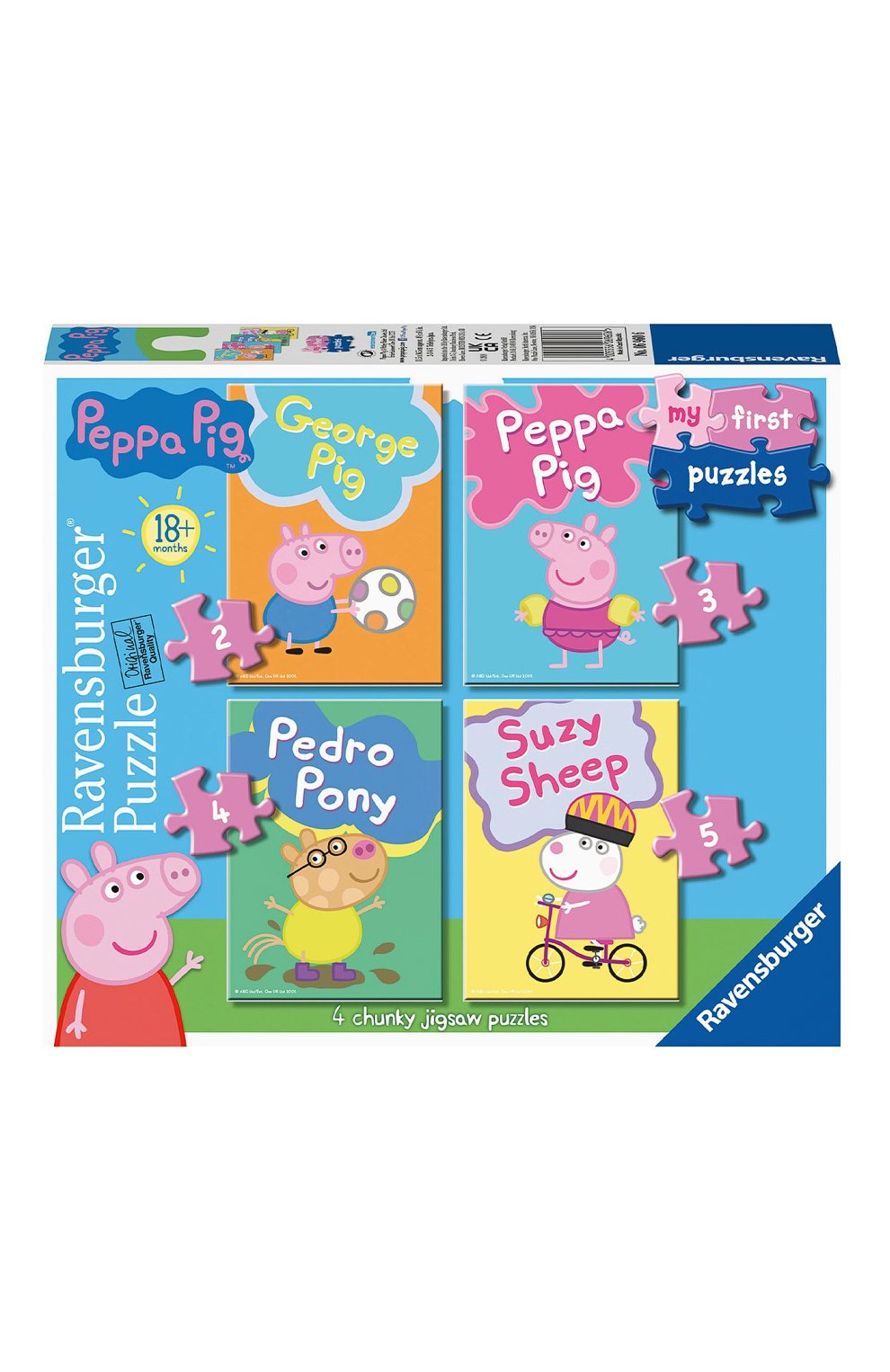 Мой первый пазл свинка пеппа RAVENSBURGER, арт. R06960, фото 1