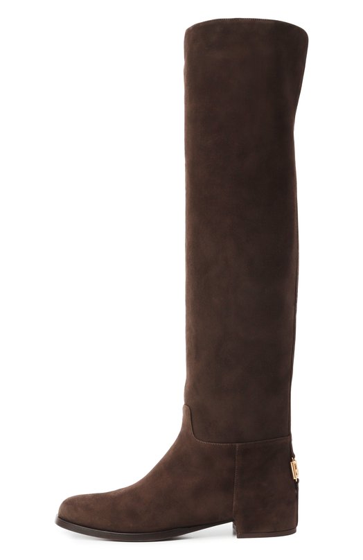 Замшевые сапоги Day Classic 20 Dolce & Gabbana CU1217/A1275 Коричневый  CU1217/A1275 Фото 4