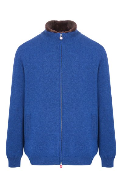 Мужской кашемировый кардиган с подкладкой из овчины KITON, арт. UMK1489S182_4XL-7XL