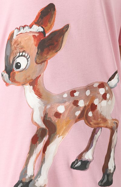 Хлопковая футболка с принтом GUCCI, арт. 492347/X3P10, фото 5