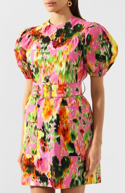 Хлопковое платье MSGM розового цвета по цене 54400 руб., арт. 2842MDA242 207353, фото 3 Хлопковое платье MSGM, арт. 2842MDA242 207353, фото 3