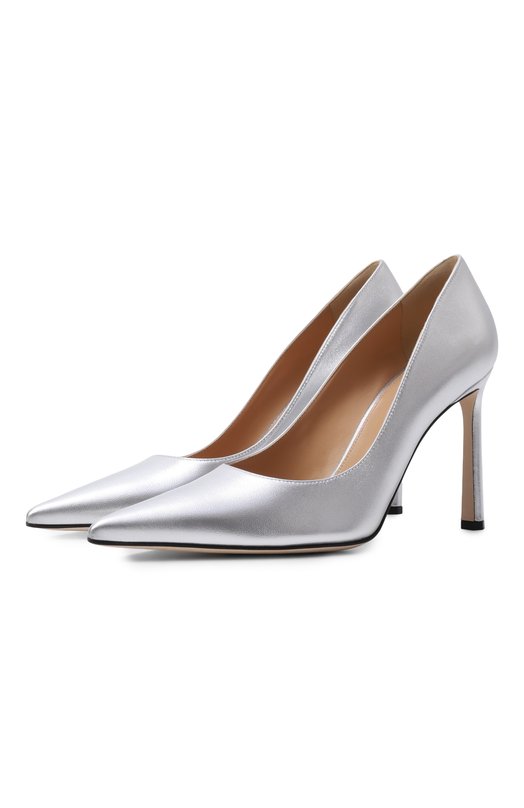 Кожаные туфли MVST by Sergio Rossi MVST B15800/MNAZ03 Серебряный B15800/MNAZ03