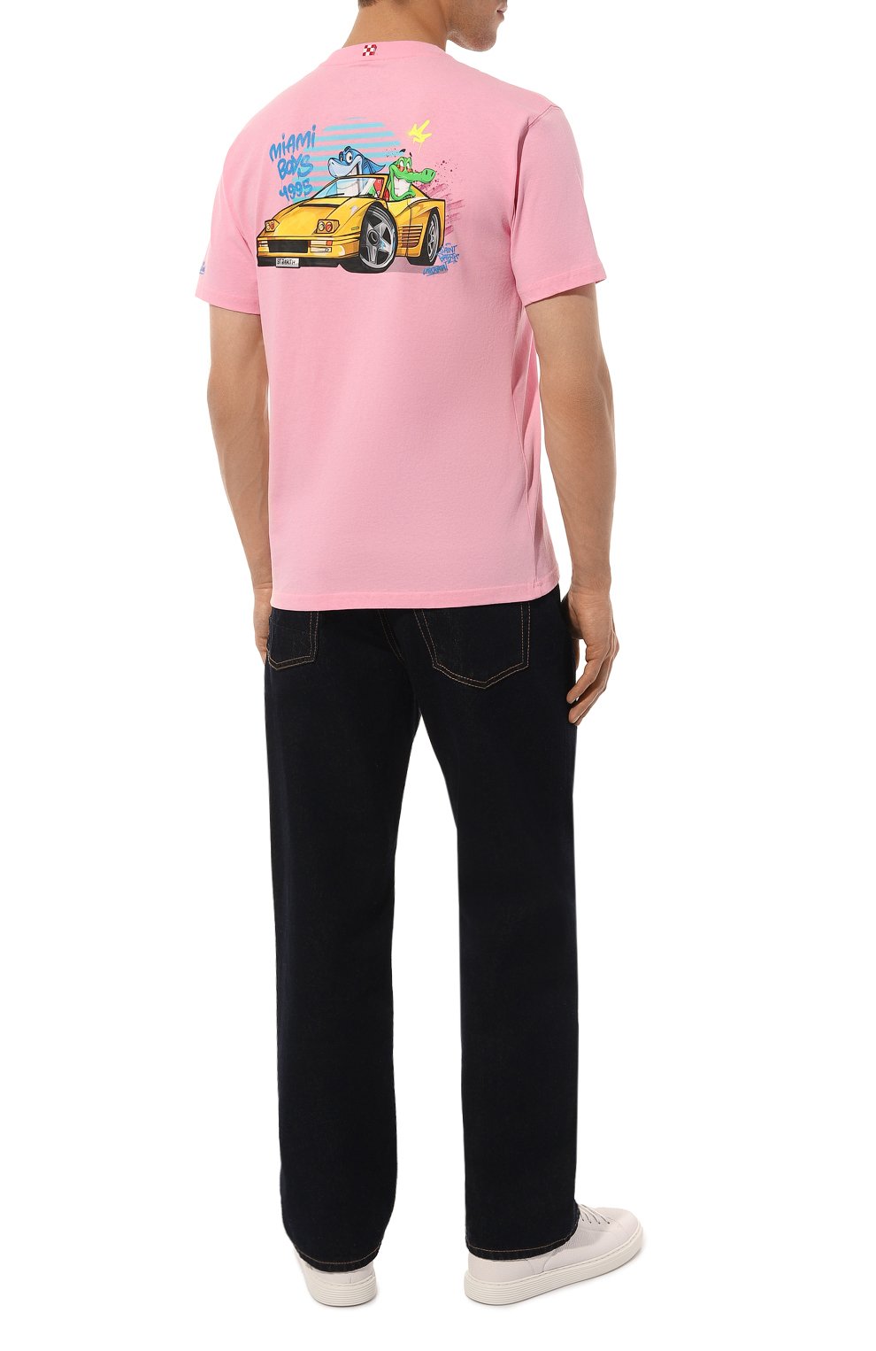 Хлопковая футболка MC2 SAINT BARTH розового цвета по цене 9795 руб., арт. STBM TSHIRT MAN/TSHM001/02203B, фото 2 Хлопковая футболка MC2 SAINT BARTH, арт. STBM TSHIRT MAN/TSHM001/02203B, фото 2