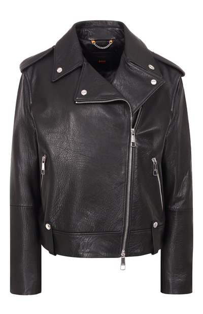 Женская кожаная куртка BOSS ORANGE, арт. 50541769