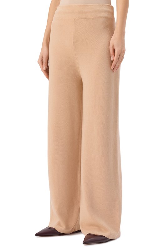Брюки из лиоцелла и шерсти Ermanno Scervino D474P500XRH Бежевый  D474P500XRH Фото 3