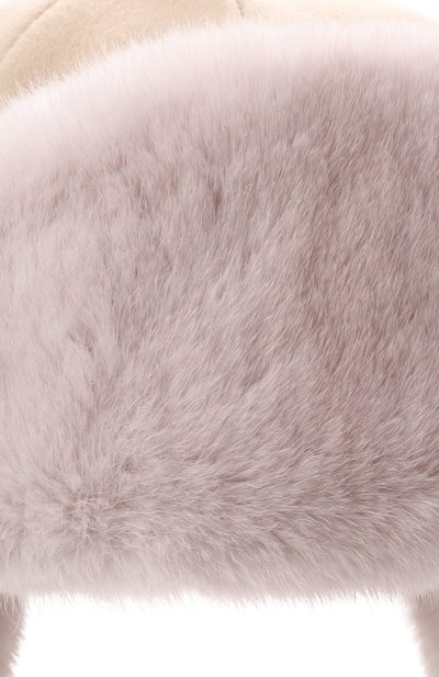 Кашемировая шапка-ушанка дарья с мехом норки FURLAND, арт. 0194810010023600067, фото 3