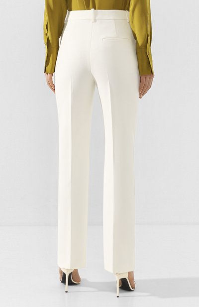 Брюки VICTORIA BECKHAM кремового цвета по цене 99500 руб., арт. 1120WTR000629A, фото 4 Брюки VICTORIA BECKHAM, арт. 1120WTR000629A, фото 4