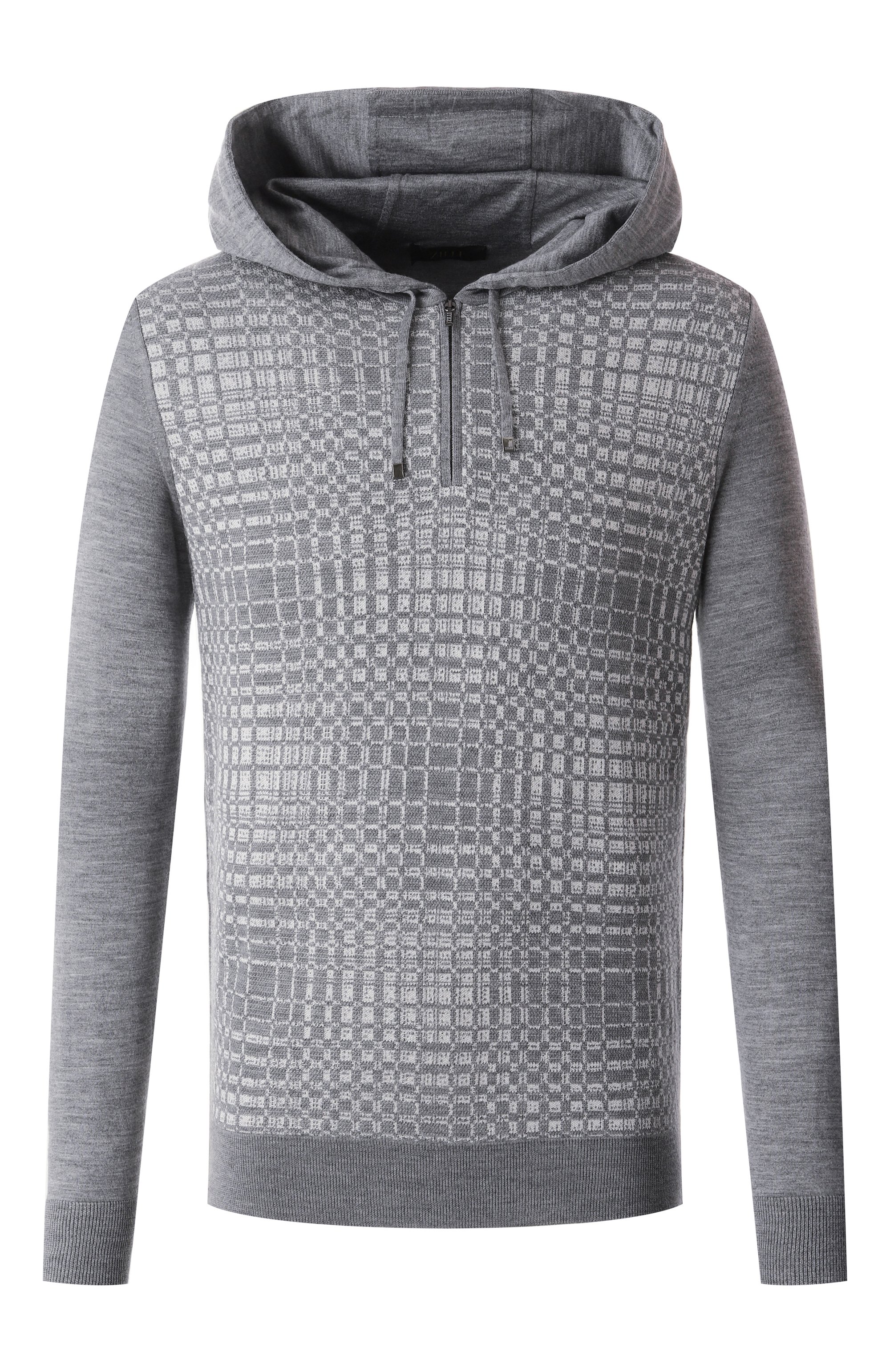 Худи из шерсти и шелка ZILLI, арт. KH0001M0230VRAD00, фото 1