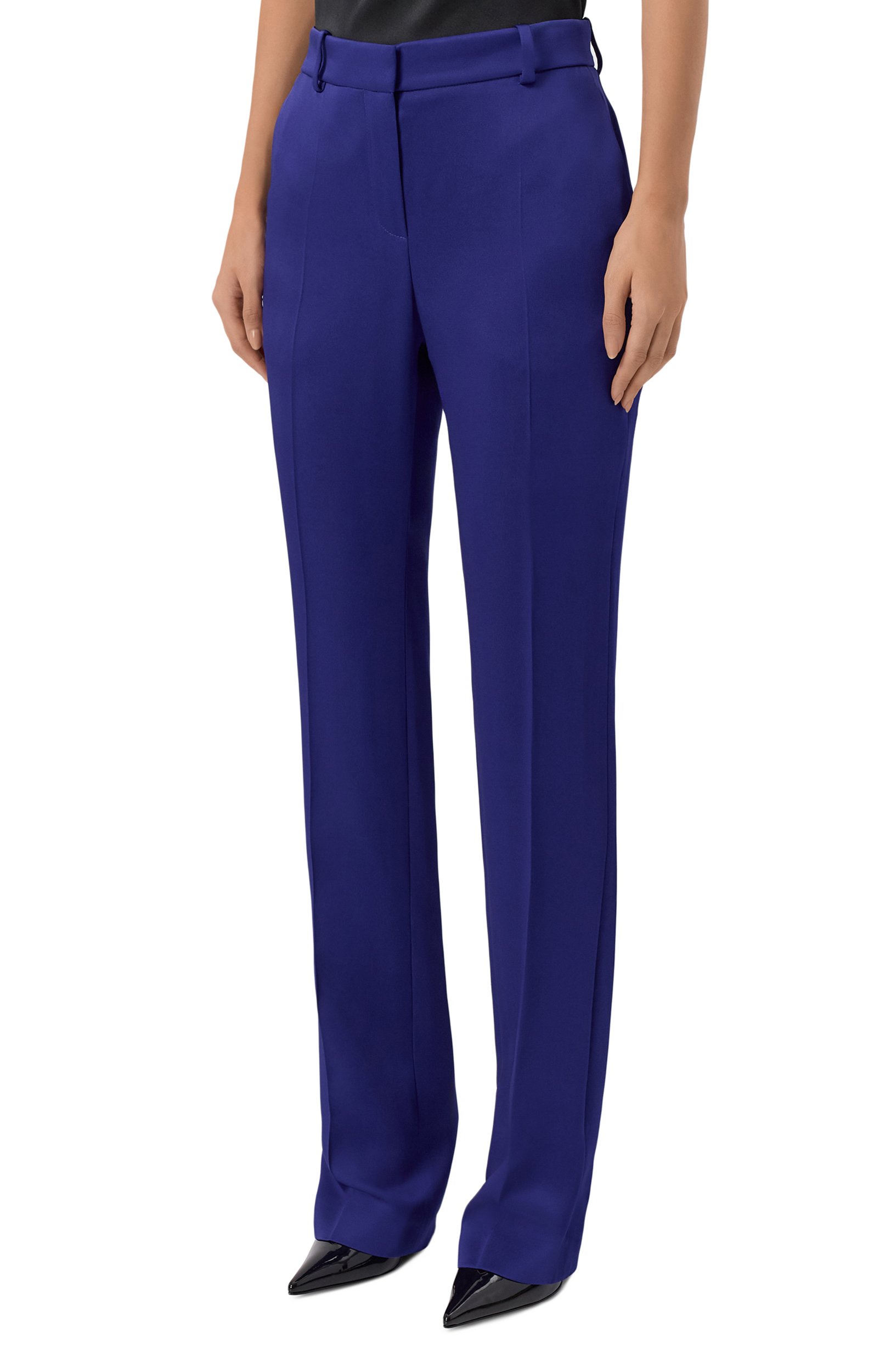 Брюки NINA RICCI синего цвета по цене 92800 руб., арт. 26ACPA018/AC0125, фото 3 Брюки NINA RICCI, арт. 26ACPA018/AC0125, фото 3