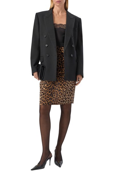 Женский шелковый топ SAINT LAURENT, арт. 859373/Y37SM