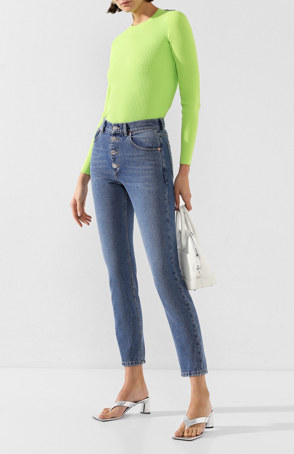 Кожаные мюли double square BALENCIAGA, арт. 609639/WA973, фото 2