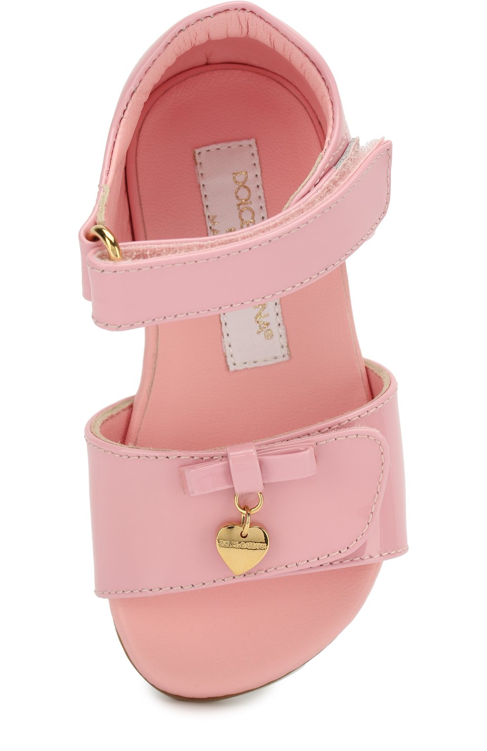 Кожаные сандалии DOLCE & GABBANA светло-розового цвета по цене 23150 руб., арт. D20045/A1328, фото 4 Кожаные сандалии DOLCE & GABBANA, арт. D20045/A1328, фото 4