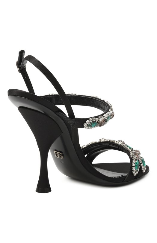 Текстильные босоножки Keira 2.0 105 Dolce & Gabbana CR1931/AX140 Чёрный  CR1931/AX140 Фото 5