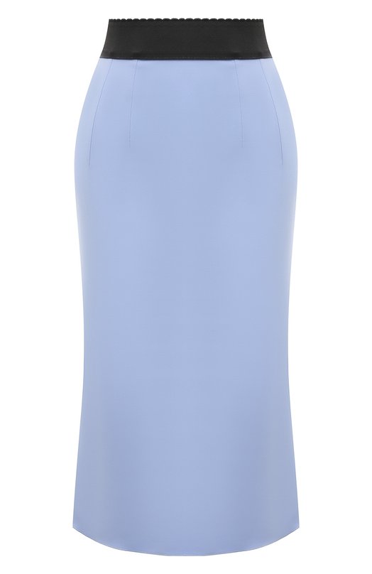 Юбка из вискозы Dolce & Gabbana F4A1FT/FUIAH Голубой F4A1FT/FUIAH