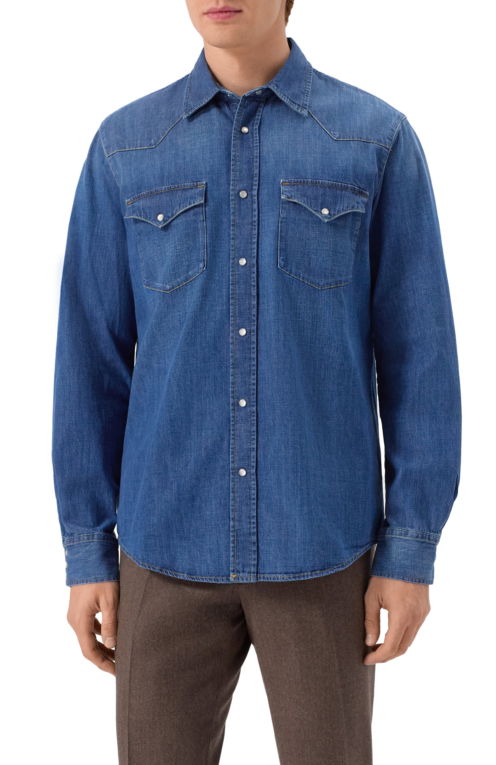 Джинсовая рубашка MVST, арт. C0DY/B059, фото 3