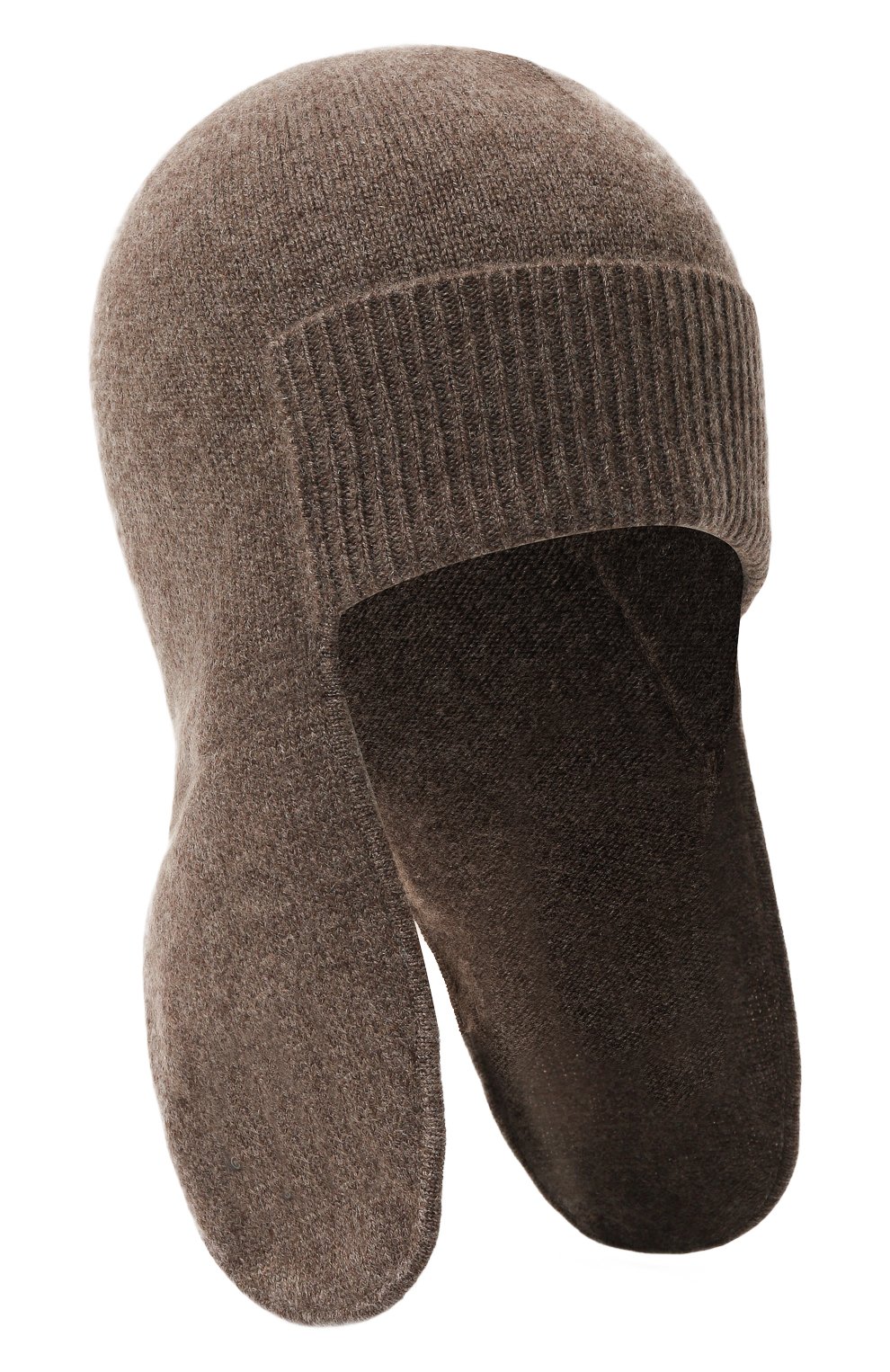 Кашемировая шапка-ушанка TEGIN коричневого цвета по цене 16280 руб., арт. 5603-3098, фото 1 Кашемировая шапка-ушанка TEGIN, арт. 5603-3098, фото 1