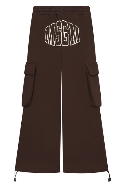 Хлопковые брюки-карго MSGM KIDS, арт. F6MSJUFP036, фото 2