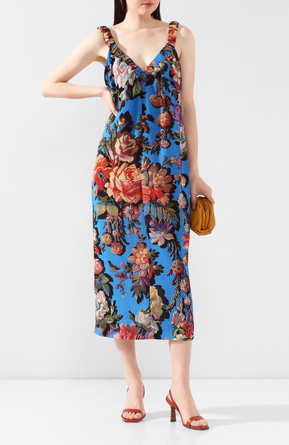 Платье DRIES VAN NOTEN синего цвета по цене 52800 руб., арт. 201-11061-9010, фото 2 Платье DRIES VAN NOTEN, арт. 201-11061-9010, фото 2