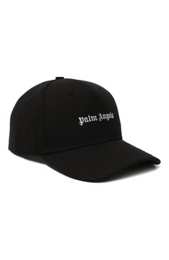 Мужская хлопковая бейсболка PALM ANGELS черного цвета, арт. PMLB094F23FAB0081001 | Фото 1 (Нос: Не проставлено; Материал: Текстиль, Хлопок)