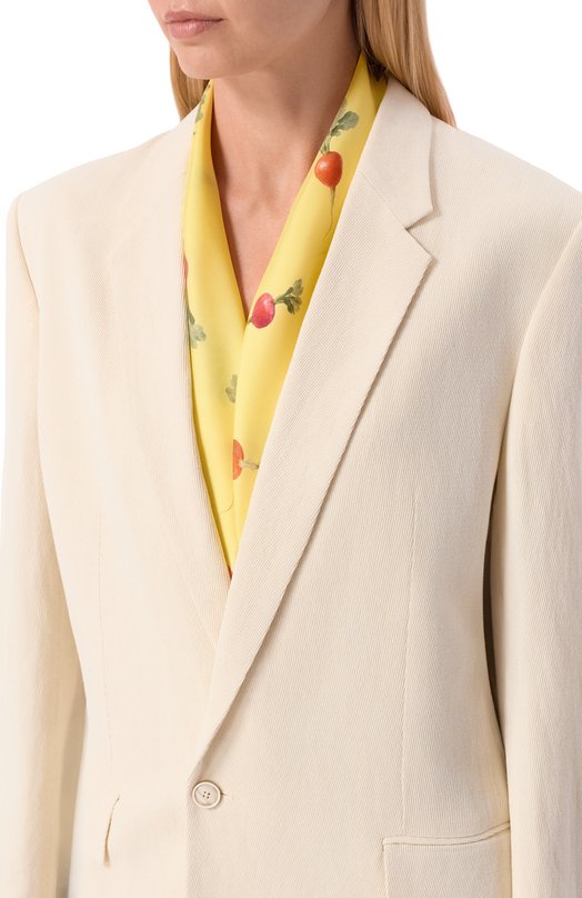 Шелковый платок Jacquemus 26EACU00821/AW00263 Жёлтый  26EACU00821/AW00263 Фото 2