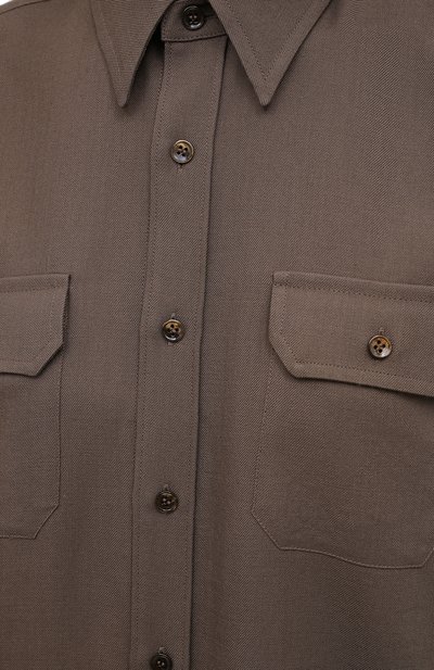 Шерстяная рубашка SAINT LAURENT, арт. 626941/Y768J, фото 5