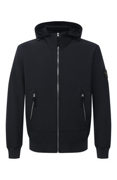 Мужской бомбер STONE ISLAND темно-синего цвета, арт. 741540727 | Фото 1 (Принт: Без принта; Материал внешний: Синтетический материал; Рукава: Длинные; Длина (верхняя одежда): Короткие; Кросс-КТ: Куртка, бомбер; Стили: Гранж; Материал сплава: Проставлено; Драгоценные камни: Проставлено)