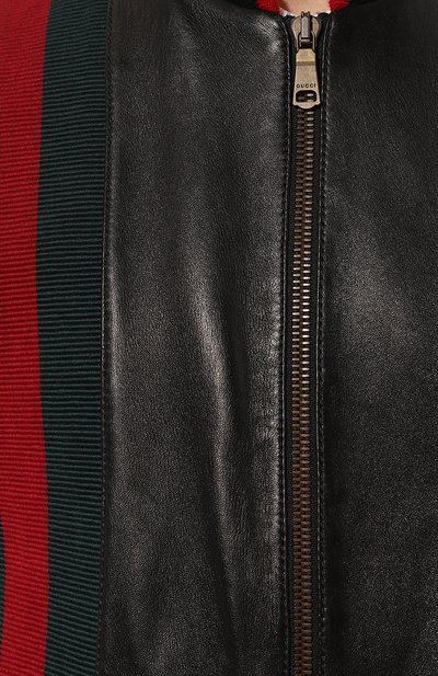 Кожаный бомбер GUCCI, арт. 593757 XNAH2, фото 5