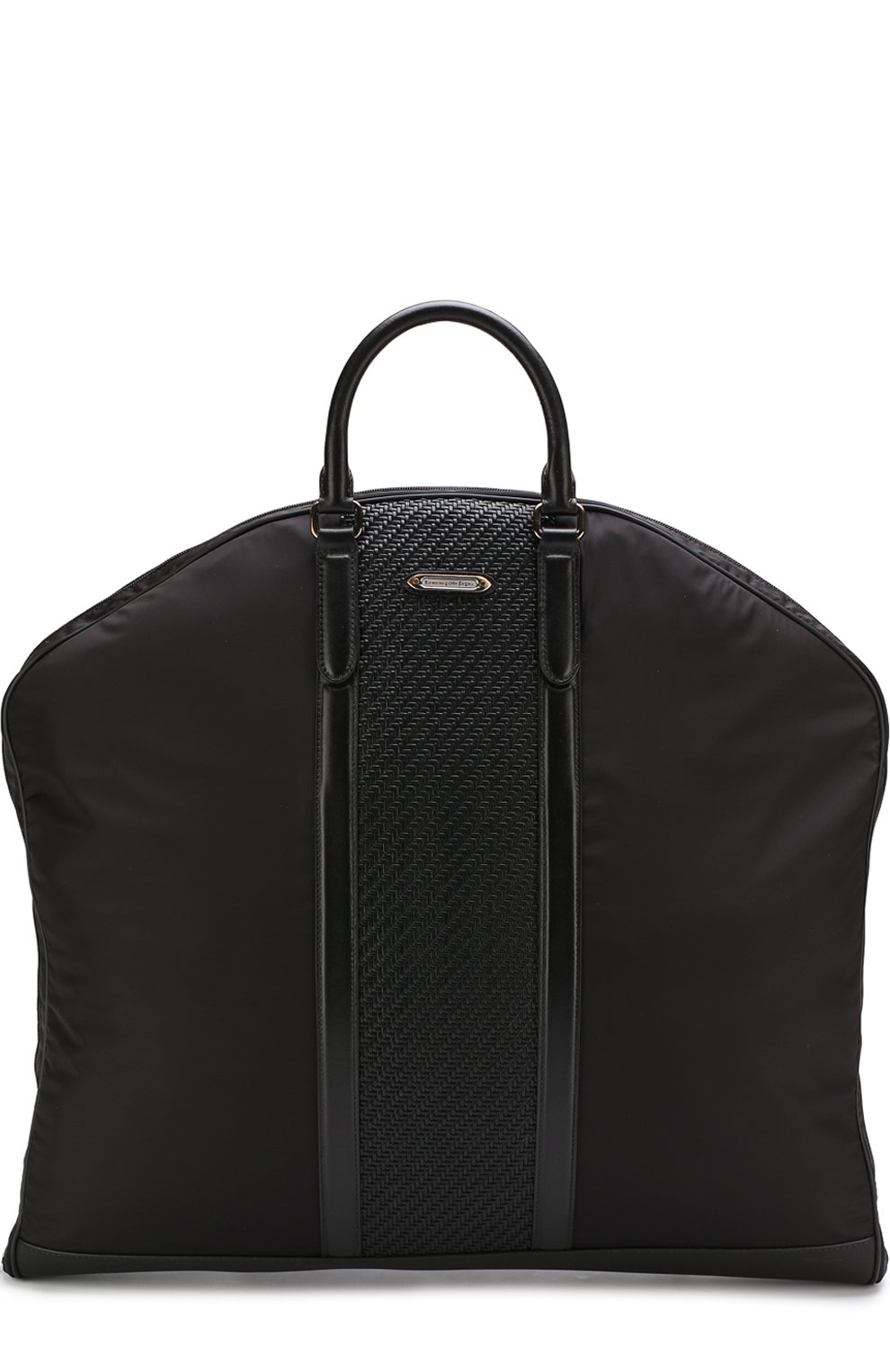 Текстильный кофр на молнии с кожаной отделкой ZEGNA, арт. C1247P-DPT, фото 1