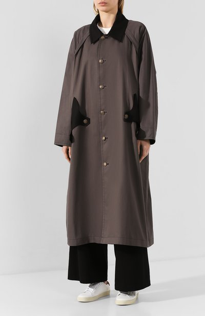 Хлопковое пальто YOHJI YAMAMOTO, арт. NN-C53-800, фото 3