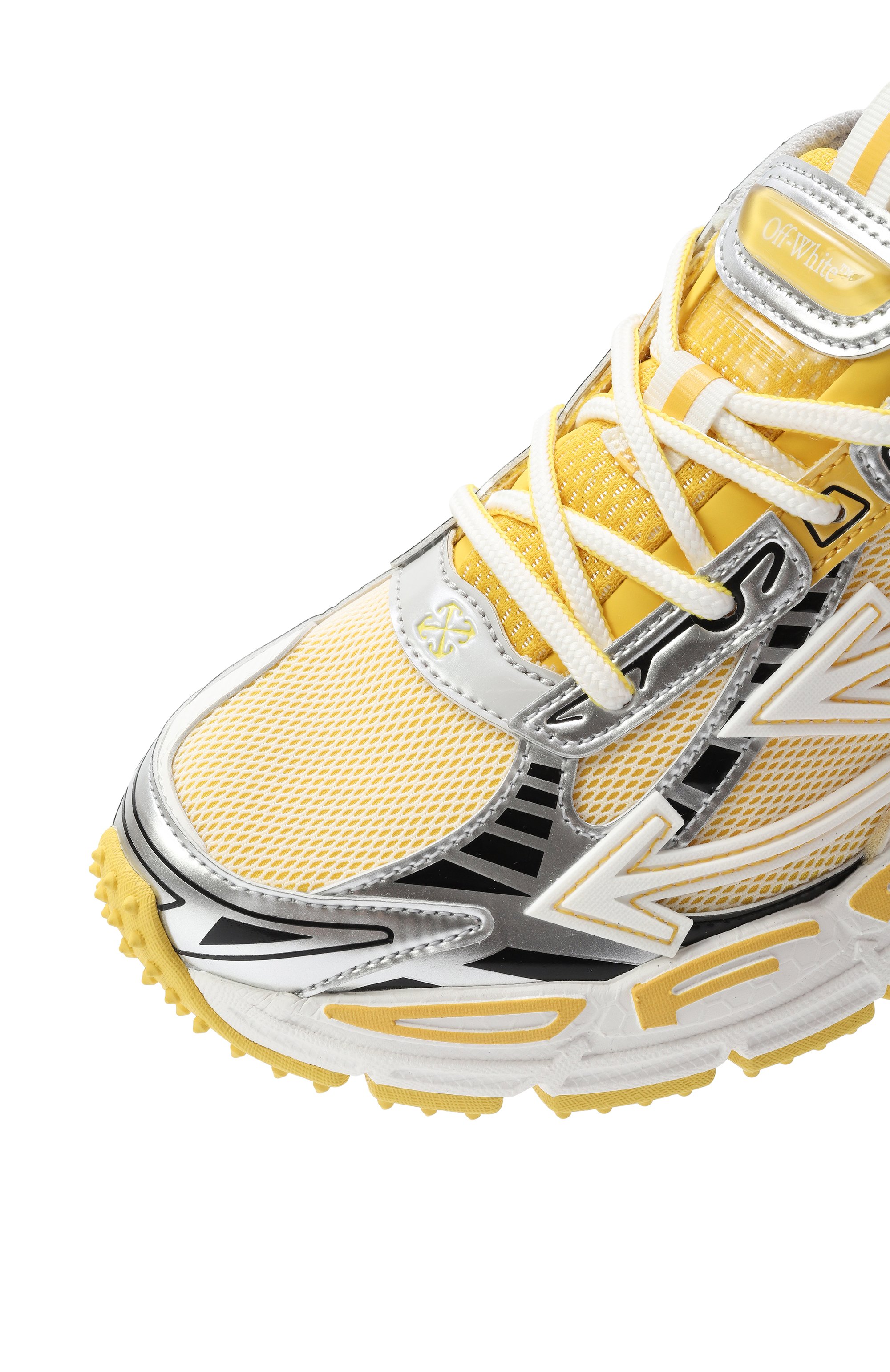 Комбинированные кроссовки be right back OFF-WHITE желтого цвета по цене 61450 руб., арт. 0WIA289S25FAB004, фото 7 Комбинированные кроссовки be right back OFF-WHITE, арт. 0WIA289S25FAB004, фото 7