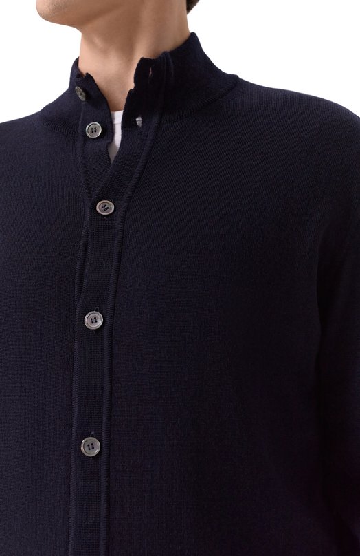 Шерстяной кардиган Daniele Fiesoli DF9049 Синий  DF9049 Фото 5