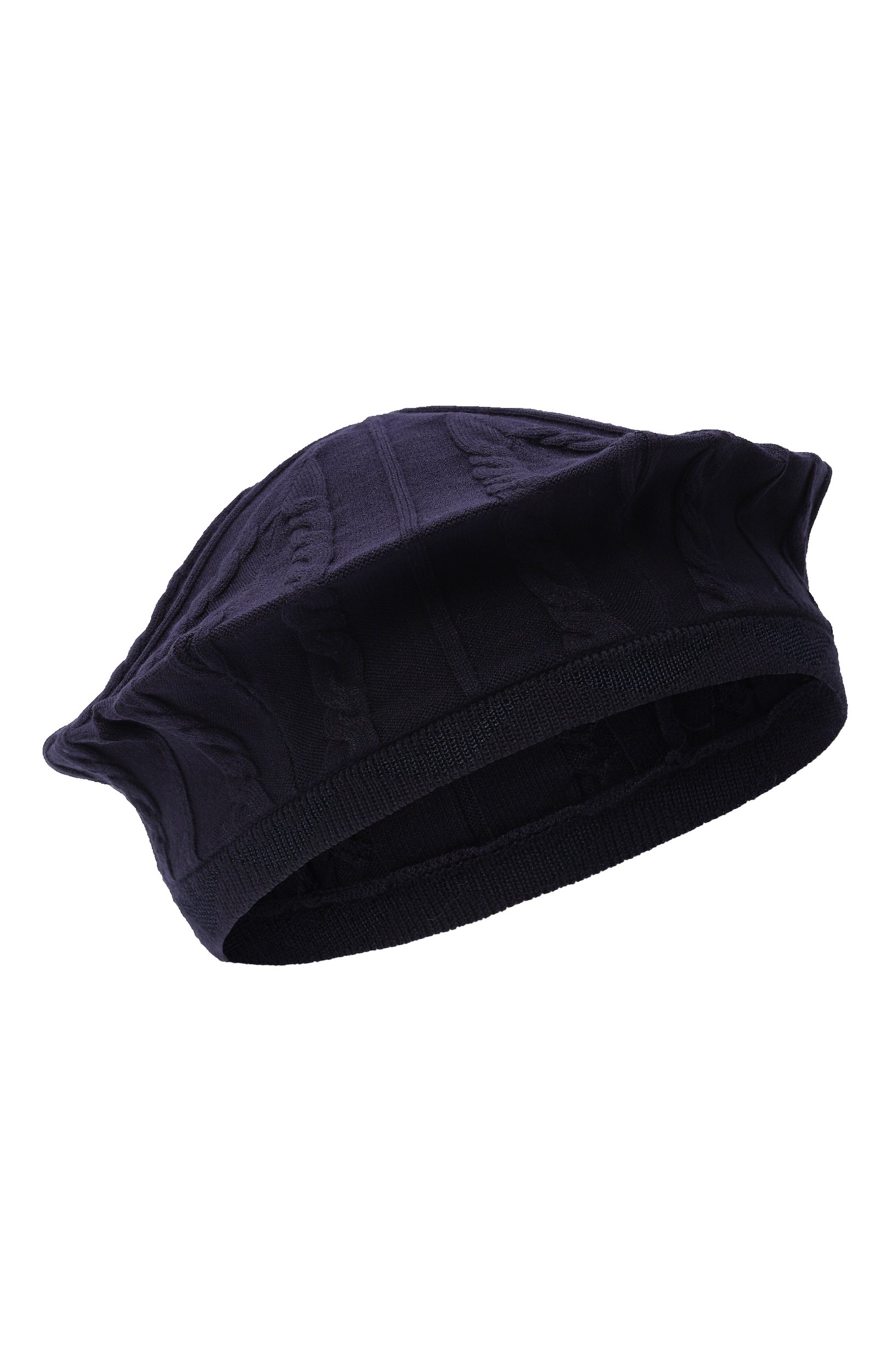 Берет из вискозы EMPORIO ARMANI темно-синего цвета по цене 7995 руб., арт. EG001020/AF27658, фото 1 Берет из вискозы EMPORIO ARMANI, арт. EG001020/AF27658, фото 1