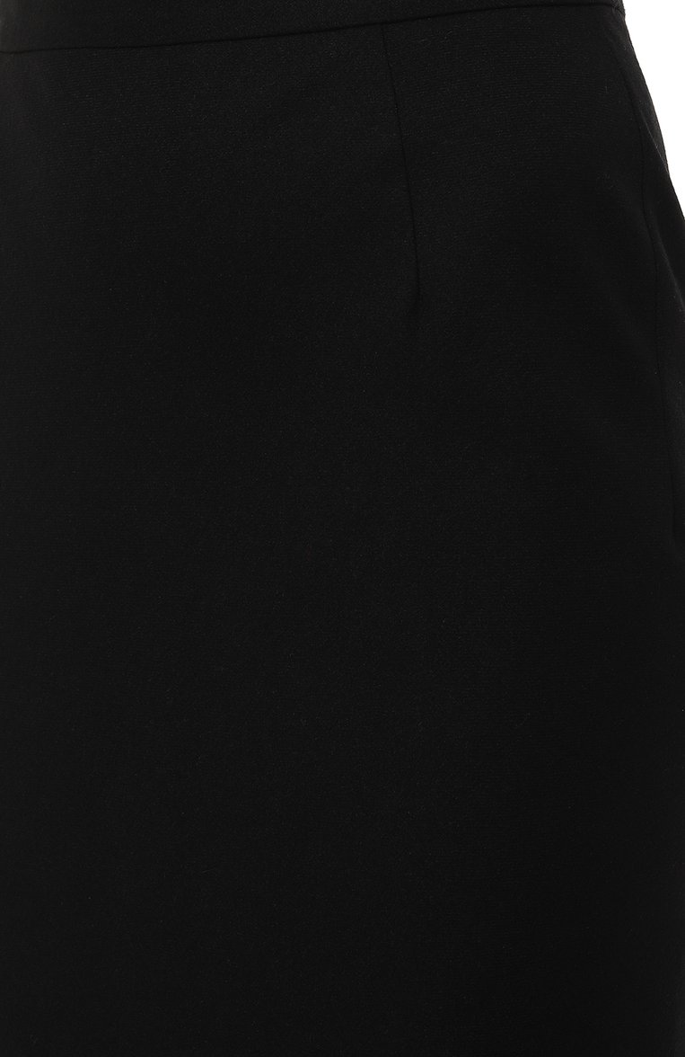 Женская юбка DRIES VAN NOTEN черного цвета, арт. 232-010840-7070 | Фото 5 (Материал сплава: Проставлено; Длина Ж (юбки, платья, шорты): Макси; Драгоценные камни: Проставлено; Материал внешний: Шерсть, Синтетический материал; Стили: Гламурный; Женское Кросс-КТ: Юбка-одежда)