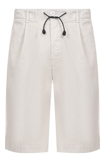 Мужские шорты из хлопка и льна TRANSIT, арт. CFUTRZE142