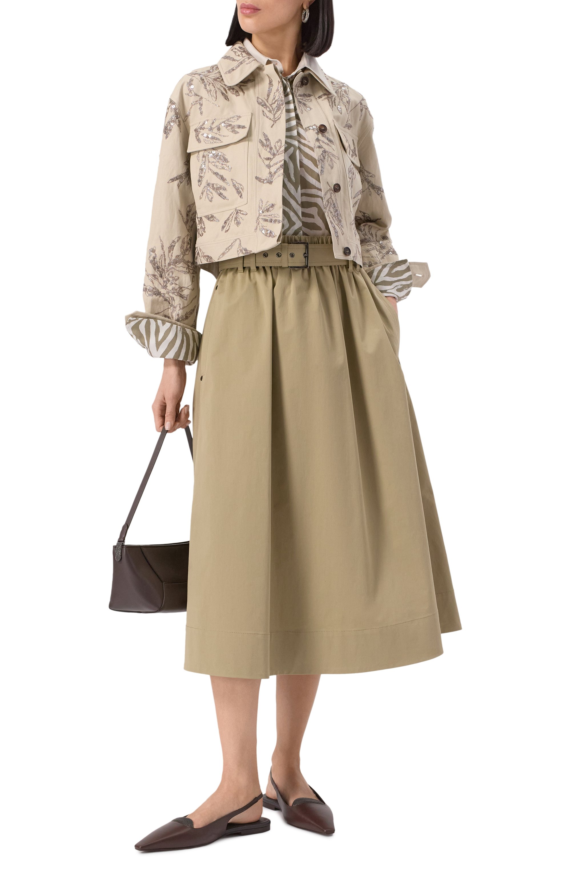 Куртка с отделкой пайетками BRUNELLO CUCINELLI, арт. MH544HH606, фото 2