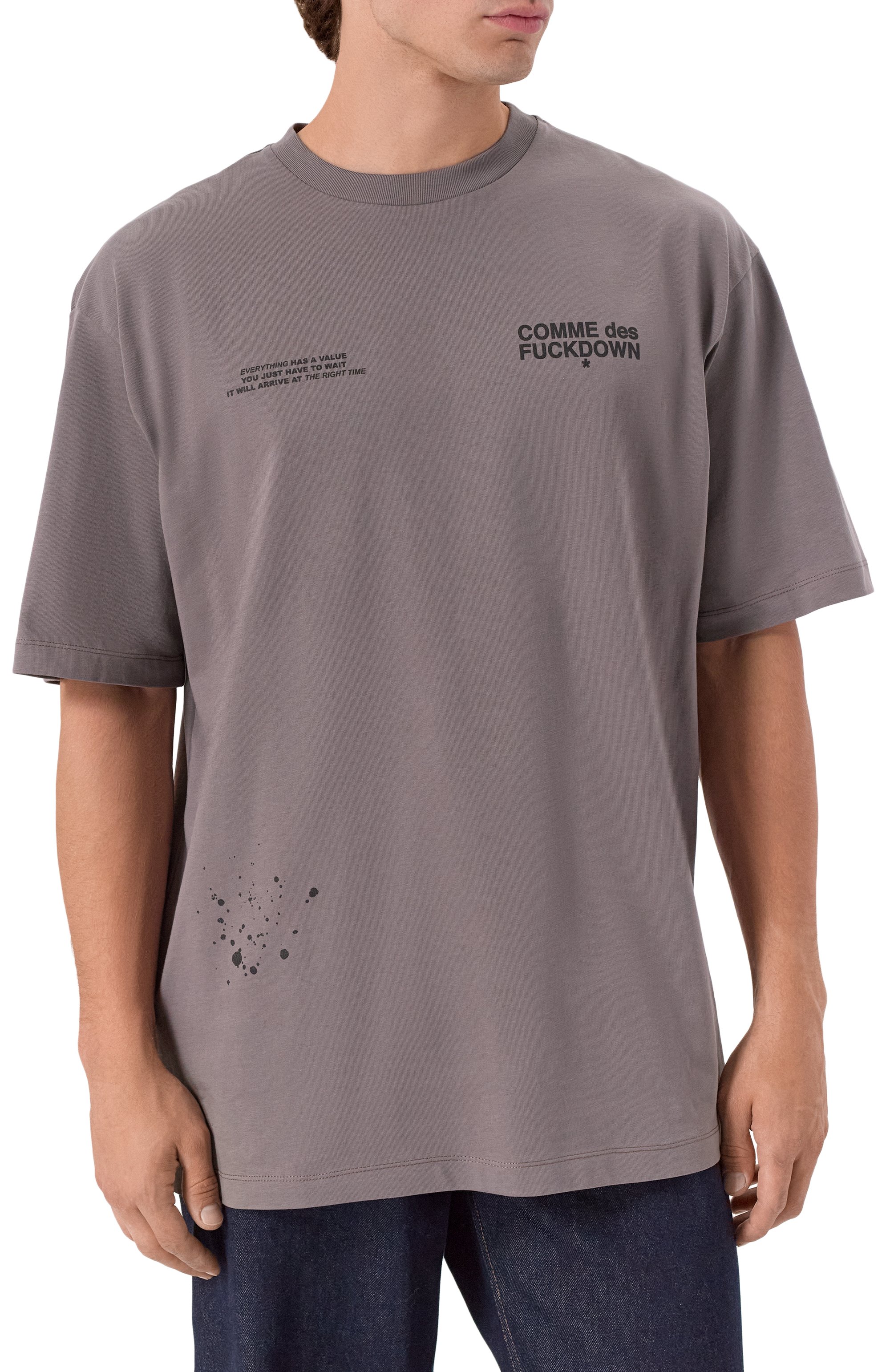 Хлопковая футболка COMME DES FUCKDOWN, арт. CFABM01749, фото 3