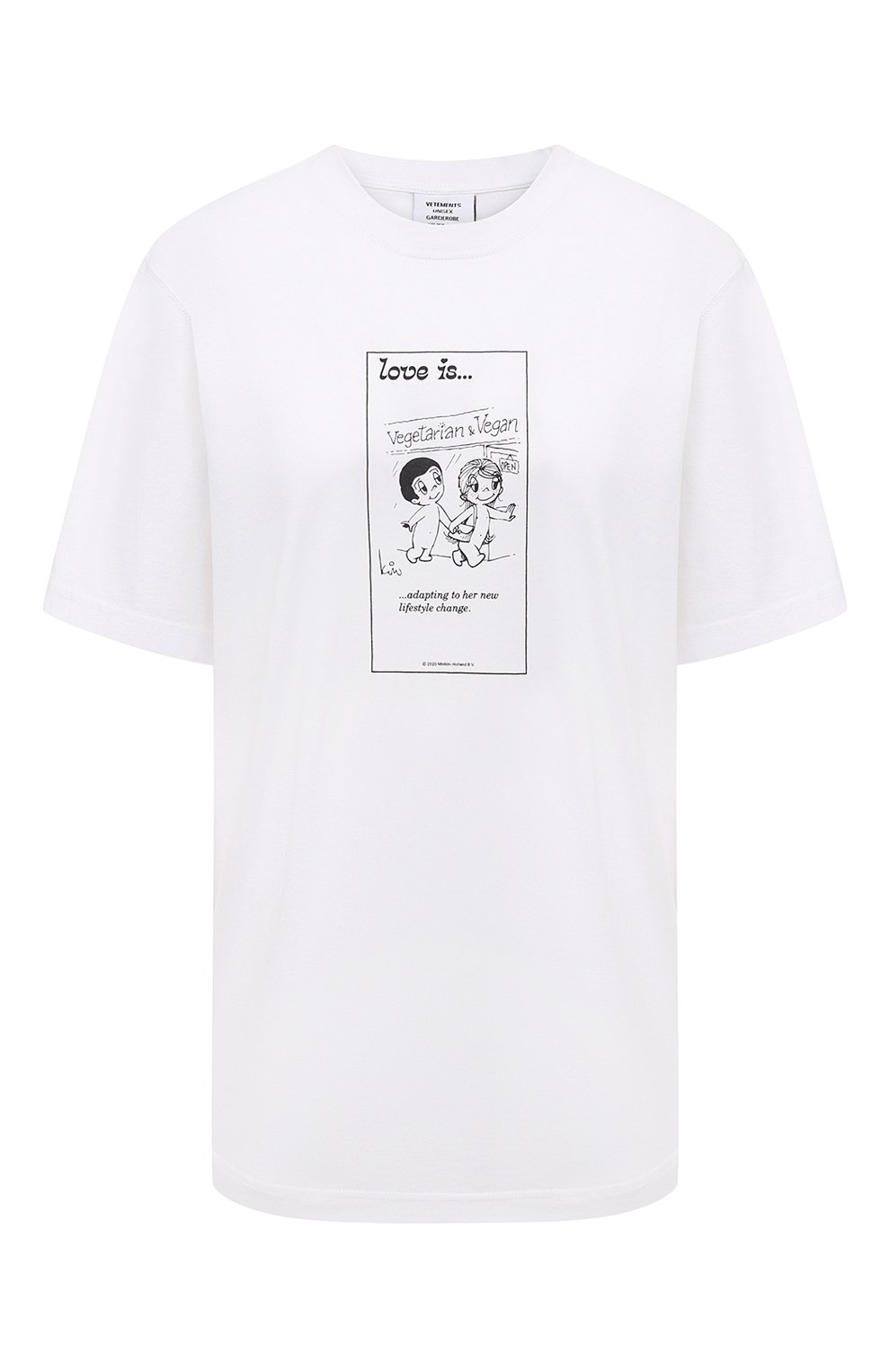 Хлопковая футболка VETEMENTS, арт. UAH21TR679 1600/W, фото 1