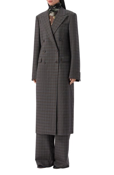 Шерстяное пальто DRIES VAN NOTEN серого цвета по цене 242500 руб., арт. 262-130201/4264, фото 3 Шерстяное пальто DRIES VAN NOTEN, арт. 262-130201/4264, фото 3