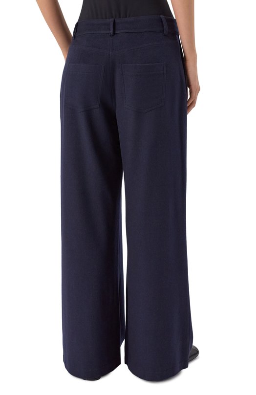 Брюки из шерсти и шелка Max and Moi H25BABILI Синий  H25BABILI Фото 4