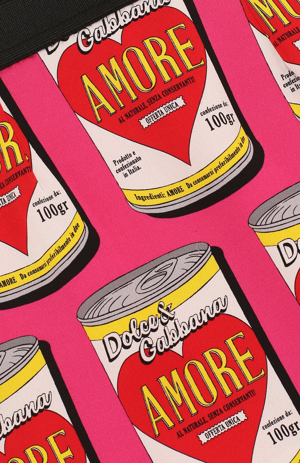 Шелковая юбка а-силуэта с принтом и эластичным поясом DOLCE & GABBANA, арт. L51I94/FSAU6/2-6, фото 3