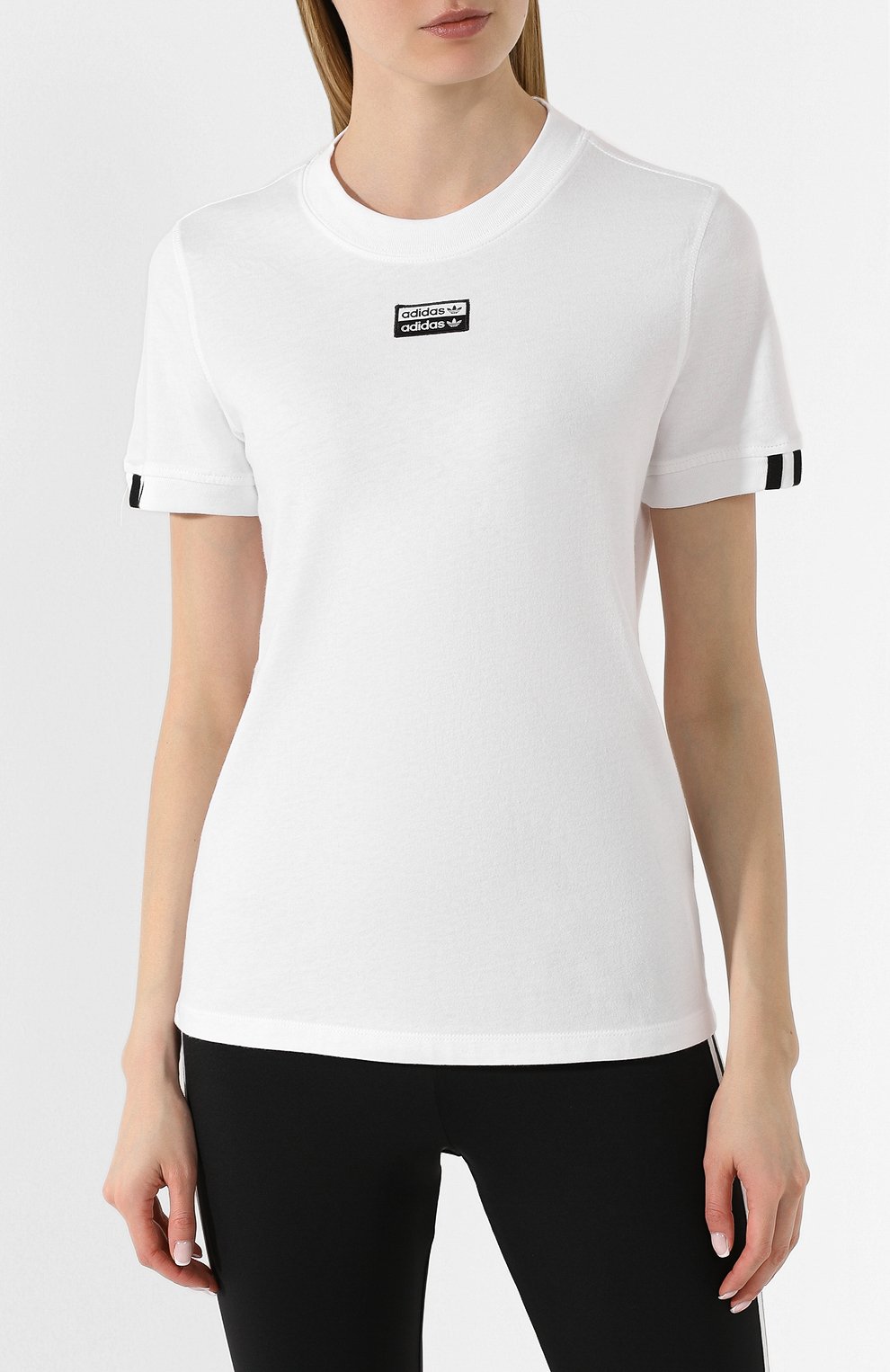 Хлопковая футболка ADIDAS ORIGINALS, арт. FM4883, фото 3