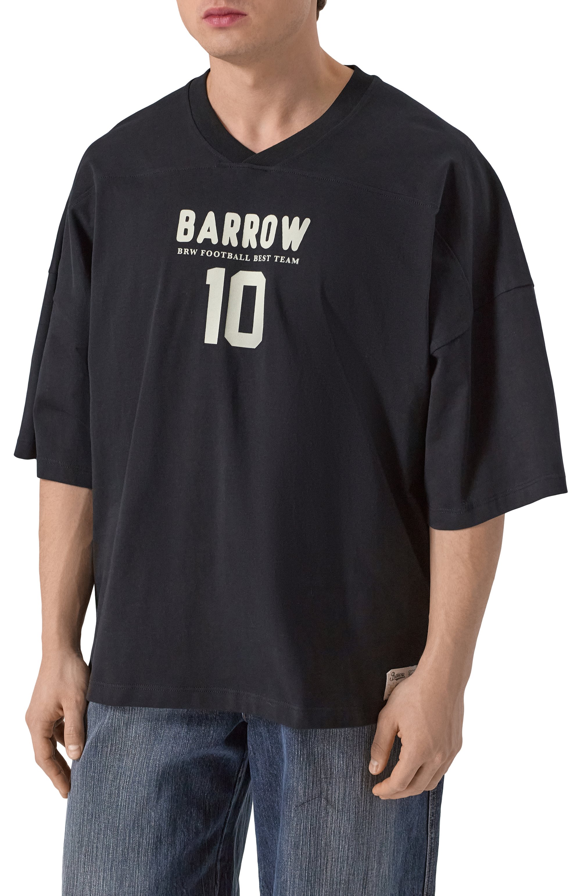 Хлопковая футболка BARROW, арт. S5BWMATH022, фото 3