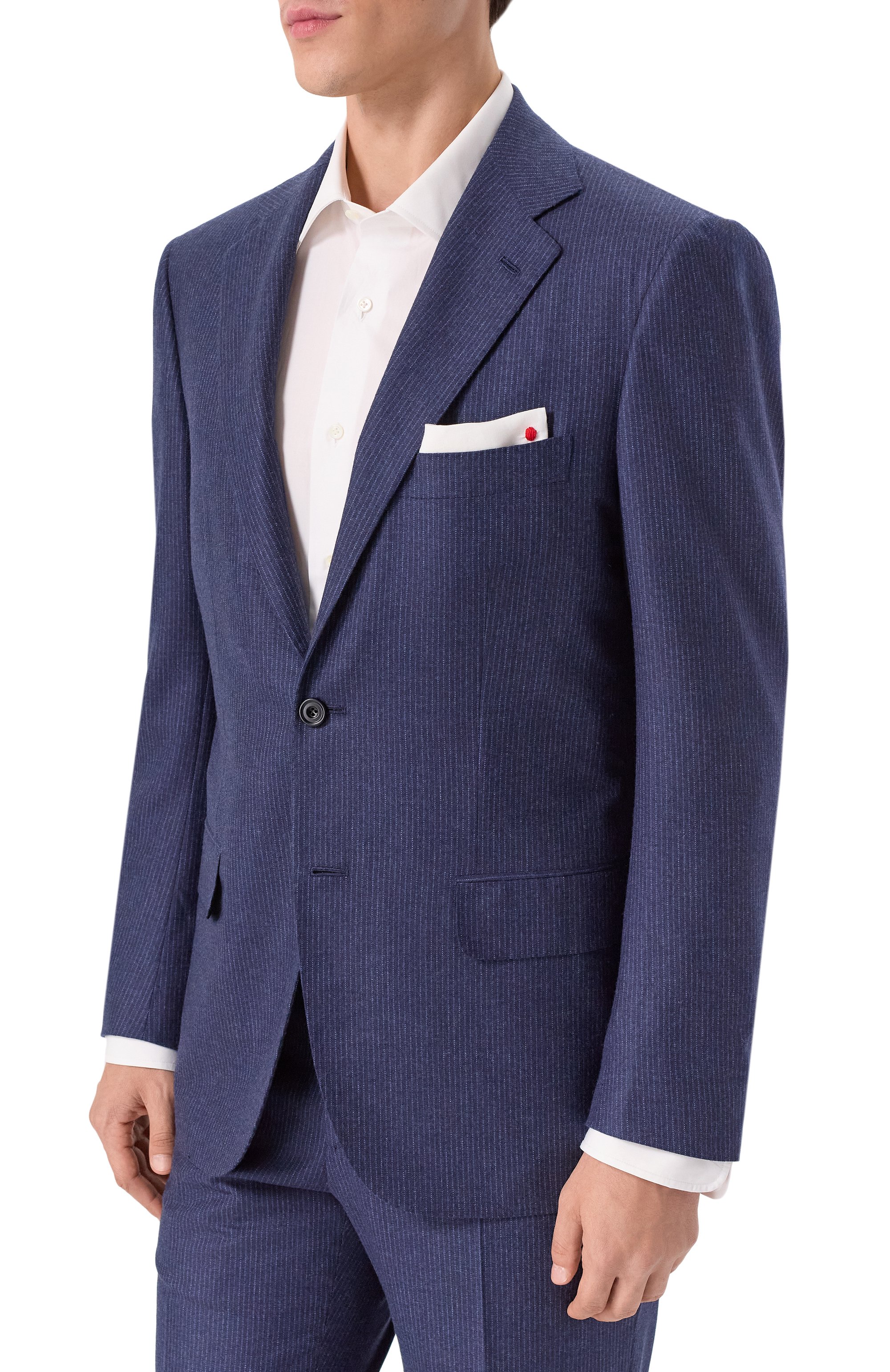 Костюм из шерсти и кашемира KITON синего цвета по цене 966000 руб., арт. UA81K0101G24, фото 2 Костюм из шерсти и кашемира KITON, арт. UA81K0101G24, фото 2