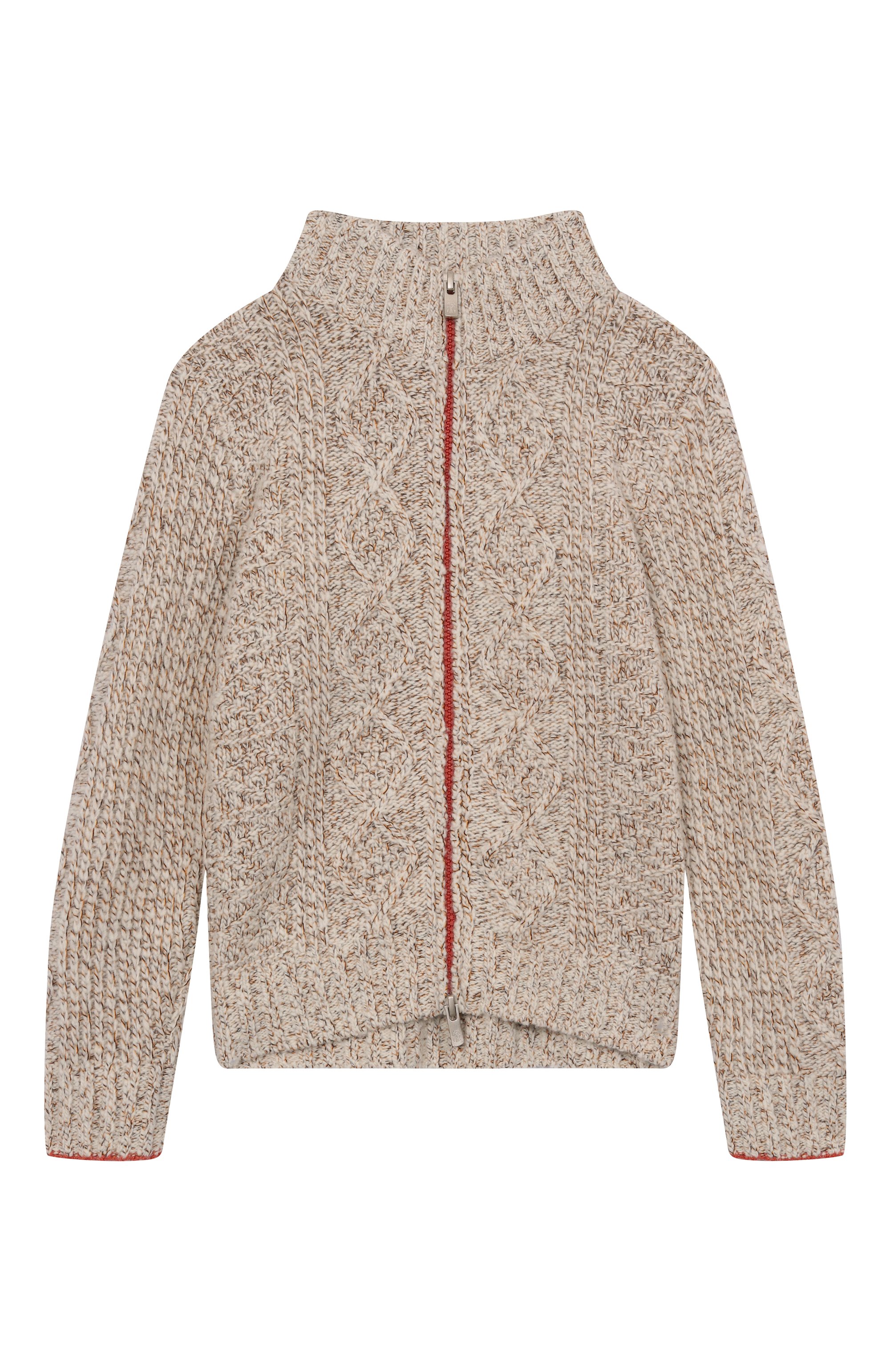 Кардиган из шерсти и шелка BRUNELLO CUCINELLI бежевого цвета по цене 105000 руб., арт. BRIM51406A, фото 1 Кардиган из шерсти и шелка BRUNELLO CUCINELLI, арт. BRIM51406A, фото 1