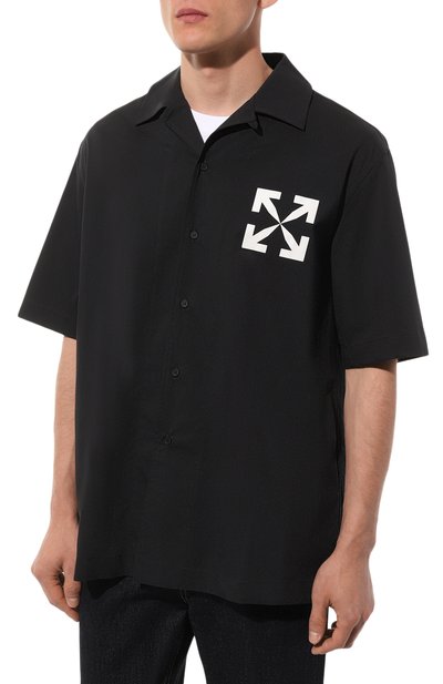 Хлопковая рубашка OFF-WHITE, арт. OMGA196C99FAB0041001, фото 3
