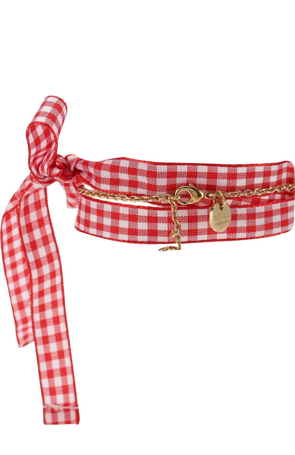 Текстильный браслет с декоративной отделкой MIU MIU, арт. 5JB109-2BSB-F0D28, фото 2