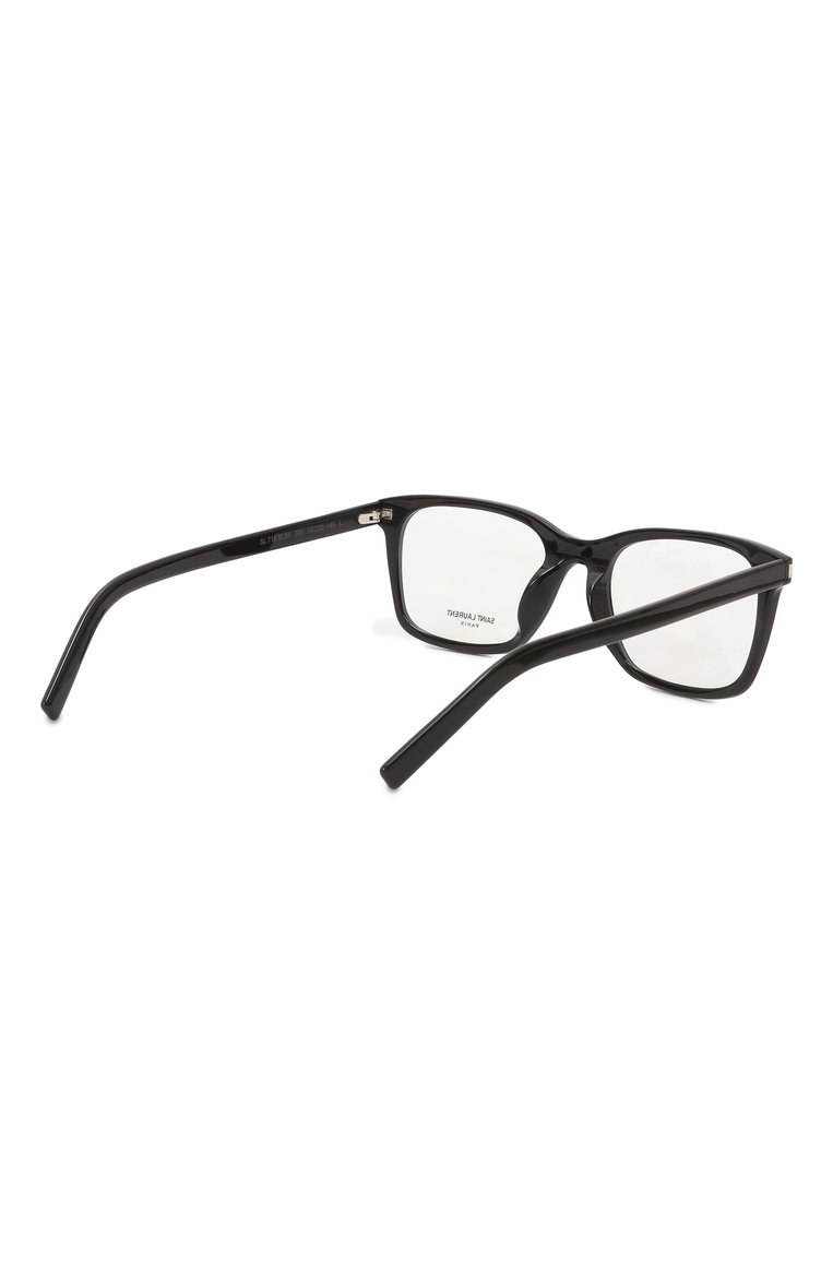 Женские оправа SAINT LAURENT черного цвета, арт. SL 718 SLIM 005 | Фото 4 (Нос: Не проставлено; Региональные ограничения белый список (Axapta Mercury): Не проставлено; Материал: Пластик; Тип очков: Оправа; Оптика Гендер: оптика-женское; Очки форма: Прямоугольные)