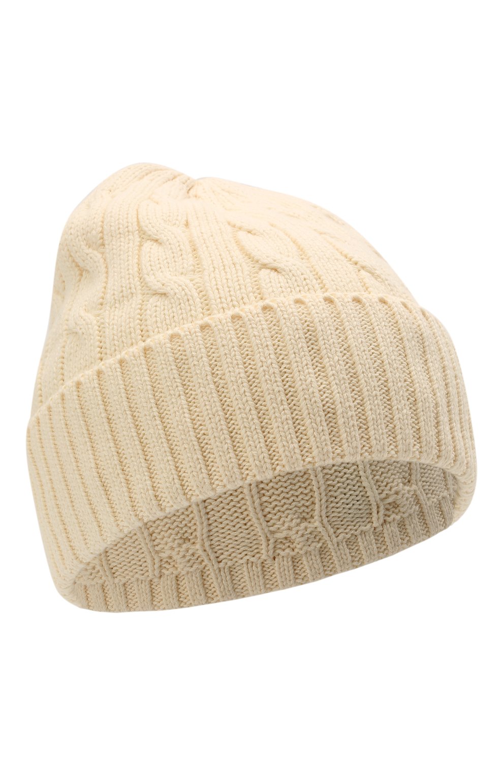 Хлопковая шапка POLO RALPH LAUREN кремового цвета по цене 8995 руб., арт. 455849474, фото 1 Хлопковая шапка POLO RALPH LAUREN, арт. 455849474, фото 1