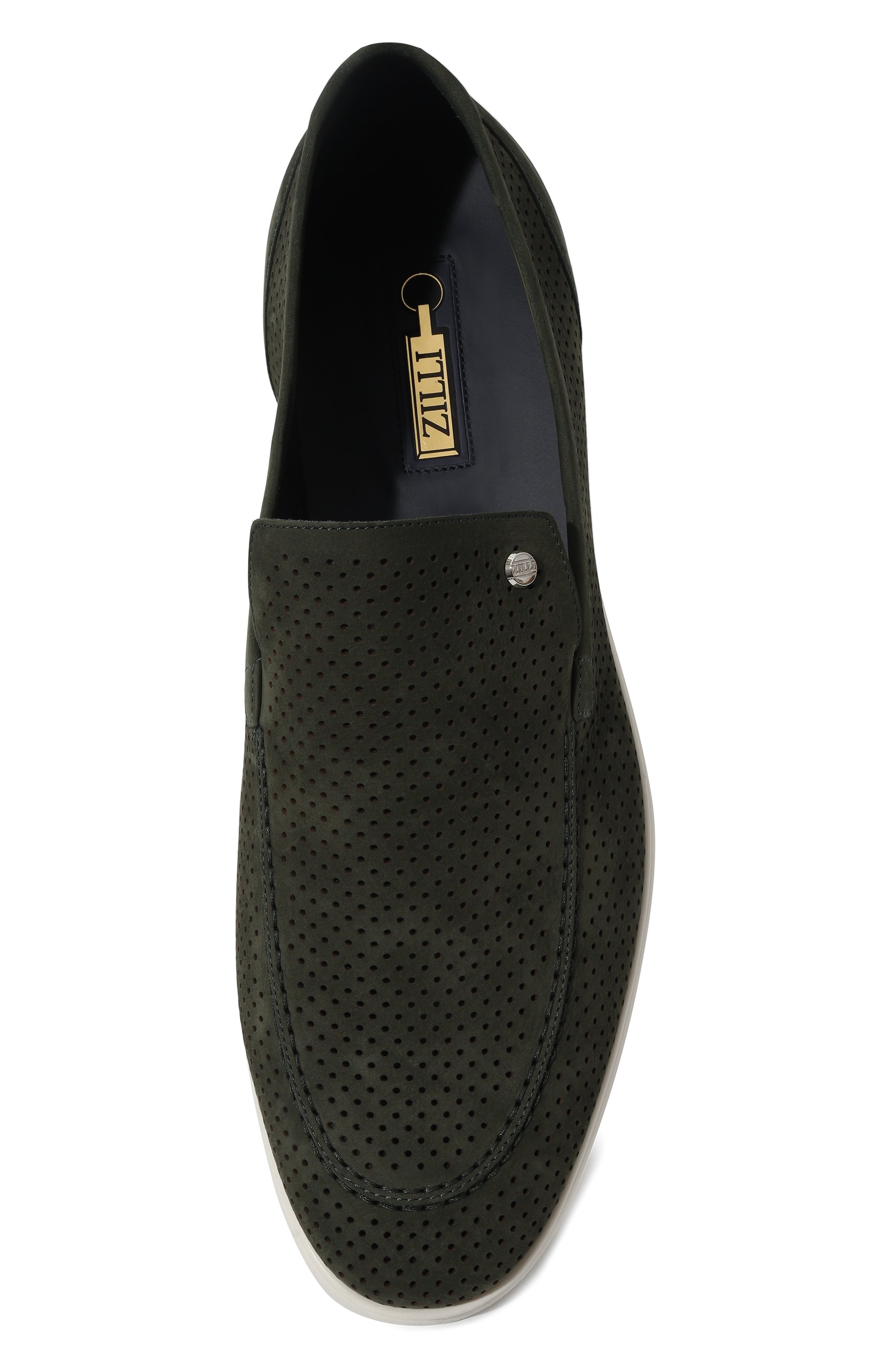 Замшевые лоферы ZILLI, арт. H0090AM1003VRUL01, фото 6